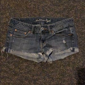 American Eagle Distressed Shortie Shorts